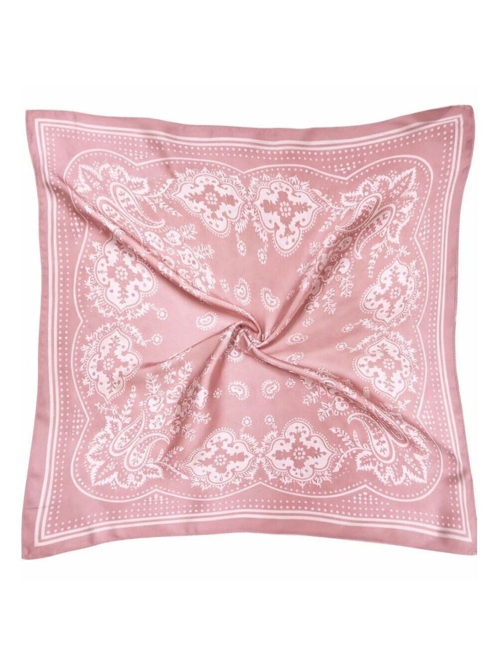 27x27 Blush Pink Paisley Wild Rag Western Cowgirl Scarf